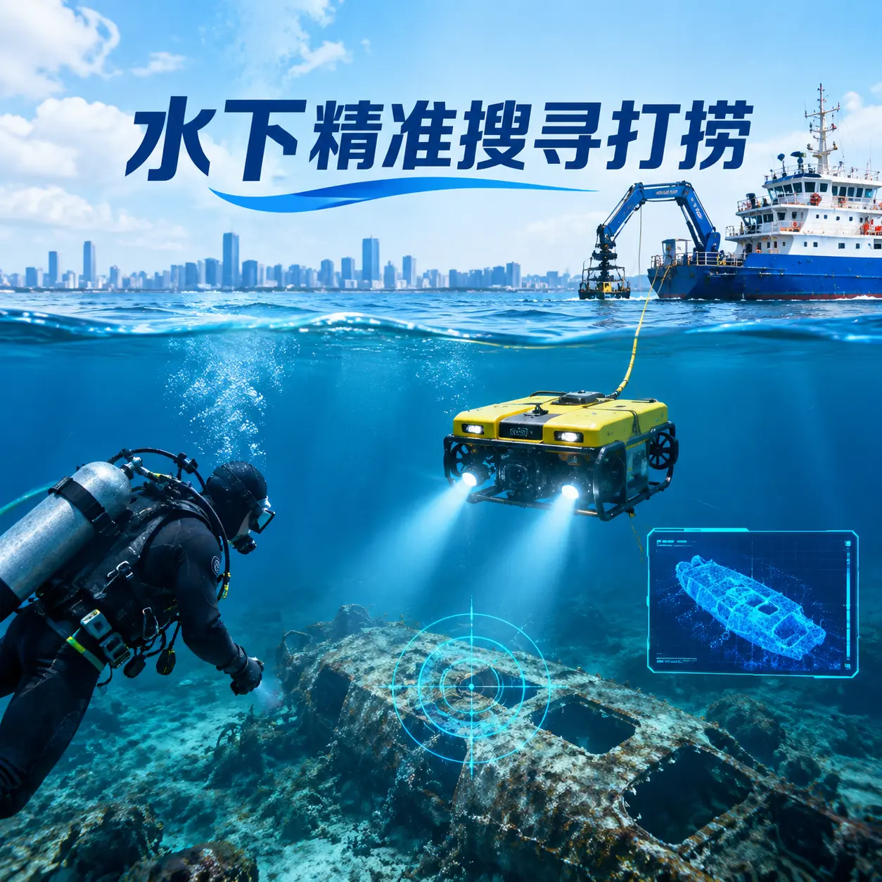 泽库水下精准搜寻打捞